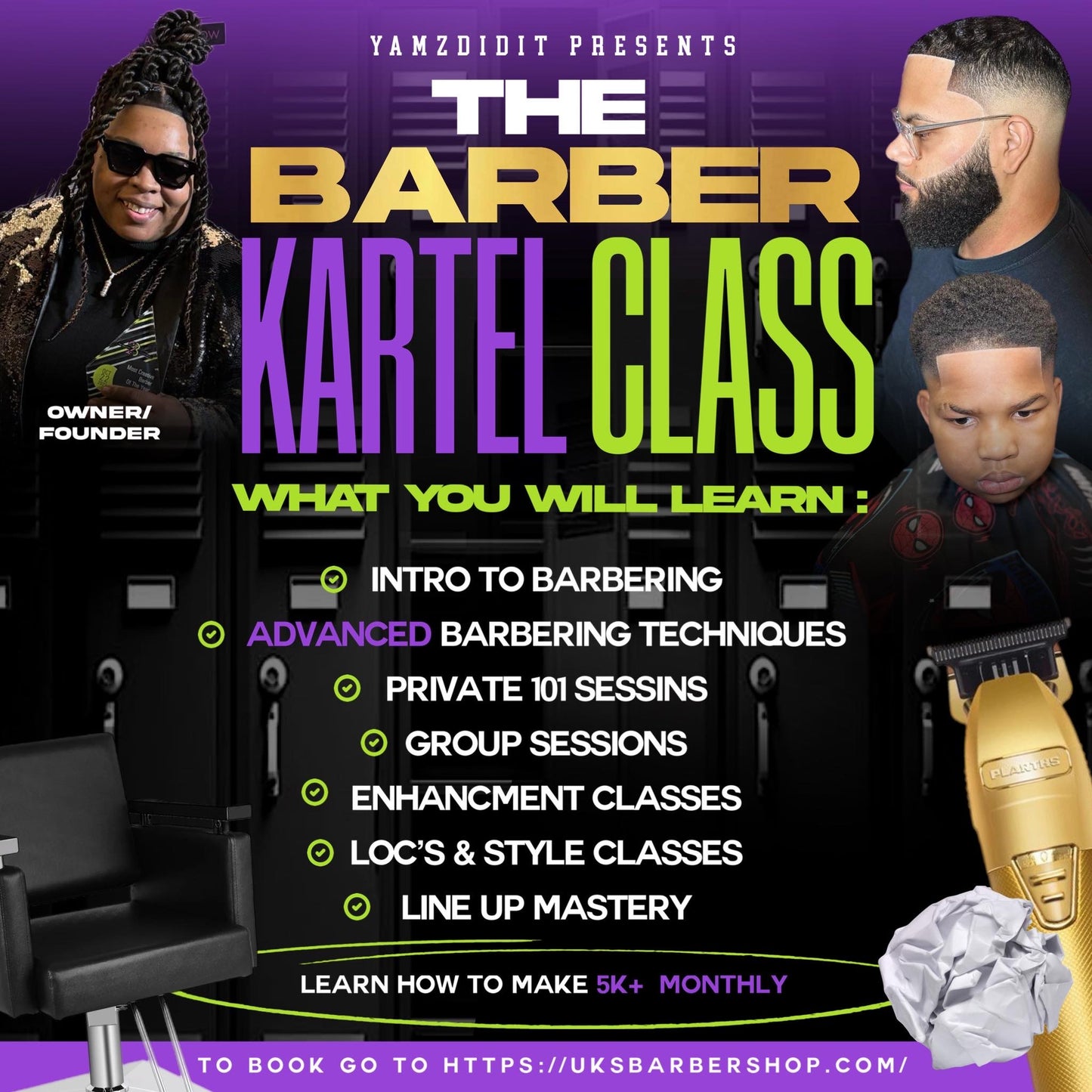 Barber Kartel One On One Classes